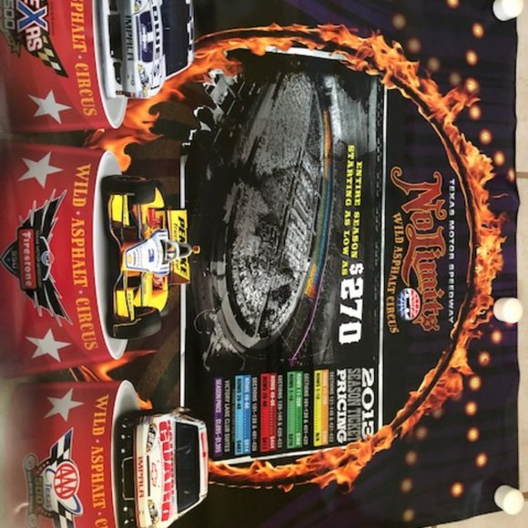 "Texas Motor Speedway No Limits Wild Asphalt Circus Double-Sided Poster 2013 - A - Picture 5 of 10